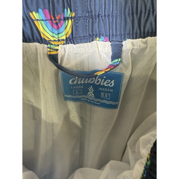 Chubbies The Rainbow Roads Classic Swim Trunks Mens Size Large Swim Shorts - Picture 5 of 11
